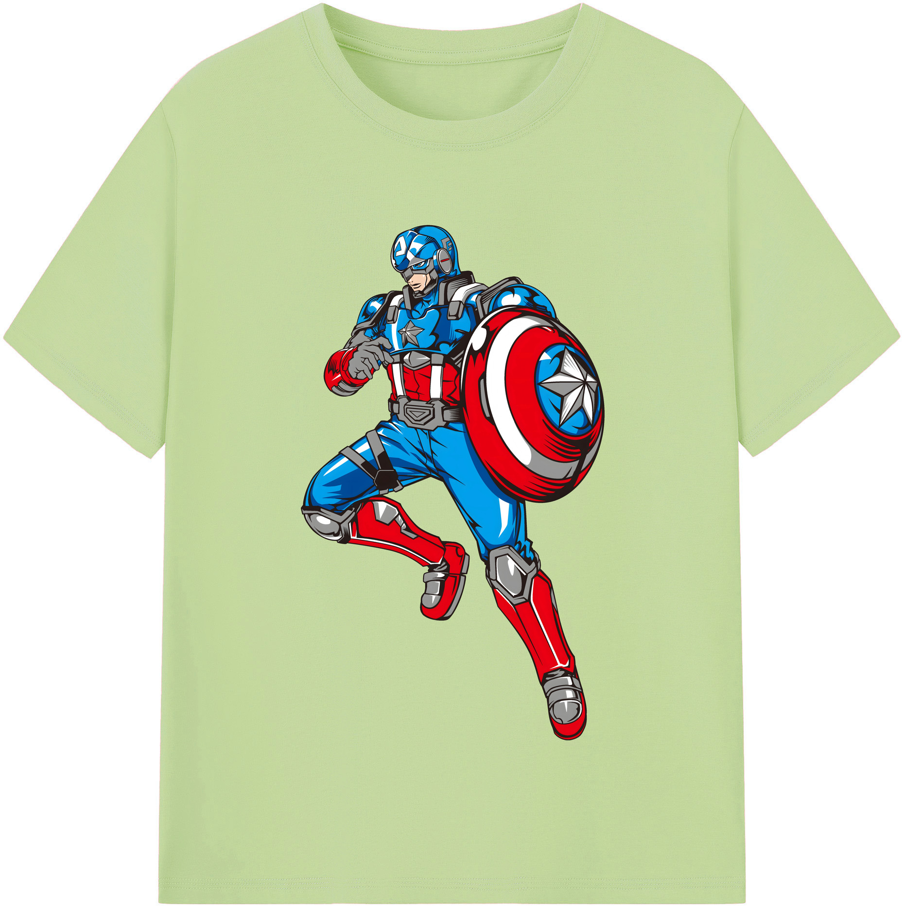（画像用） アベンジャーズ The Avengers 綿100％半袖Tシャツ（フロントプリント）